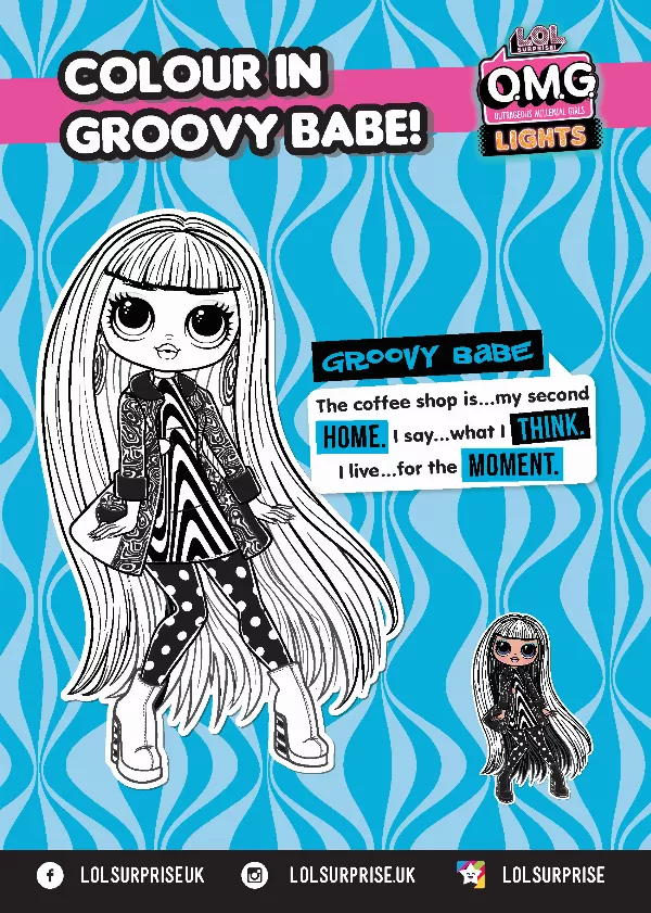 L.O.L. Colour In Groovy Babe